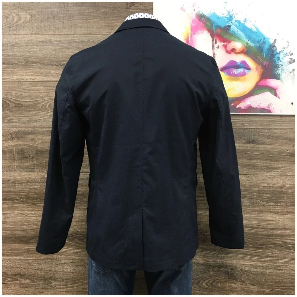 EDDIE BAUER Mens Performance Blazer‎ Sport Coat Casual Jacket Size 42L Blue Suit